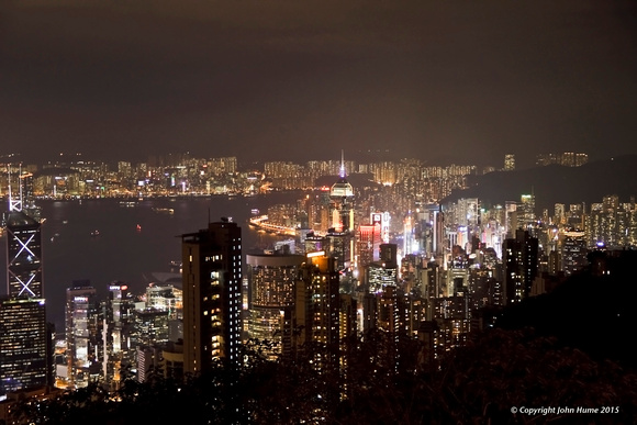 Hong Kong at night from the Peak