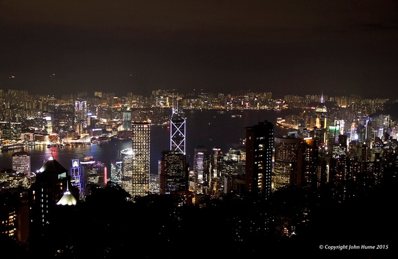 Hong Kong at night from the Peak