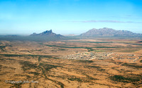 Aerial view of the Tucson Area