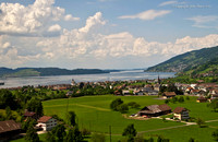 View of the Swiss countryside