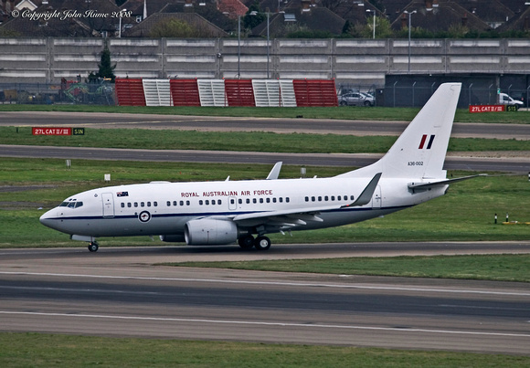 Royal Australian Air Force Boeing 737/BBJ A36-002]